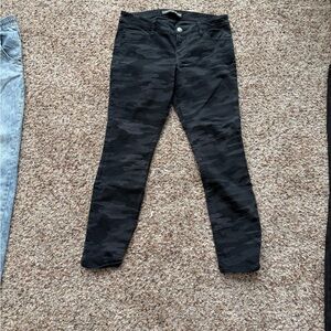 Express Black Camo Skinny Jeans